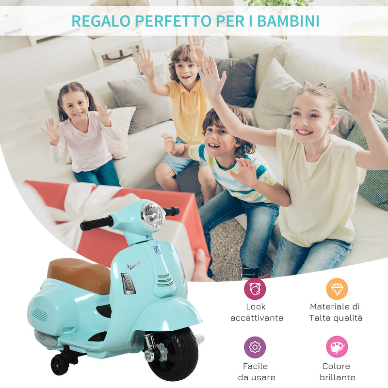 Piaggio Mini Vespa GTS Elettrica 6V per Bambini Verde-4