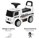 Auto Macchina Cavalcabile per Bambini con Licenza Mercedes Truck Power Bianca-5