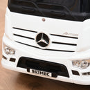Auto Macchina Cavalcabile per Bambini con Licenza Mercedes Truck Power Bianca-8