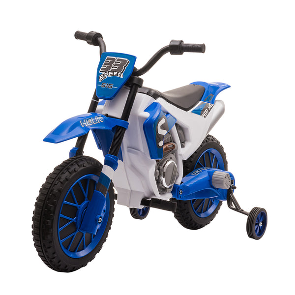Moto Elettrica per Bambini 12V Motocross Blu sconto