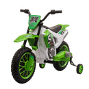 Moto Elettrica per Bambini 12V Motocross Verde-1
