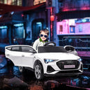 Macchina Elettrica per Bambini 12V con Licenza Audi E-Tron Sportback Bianco-2