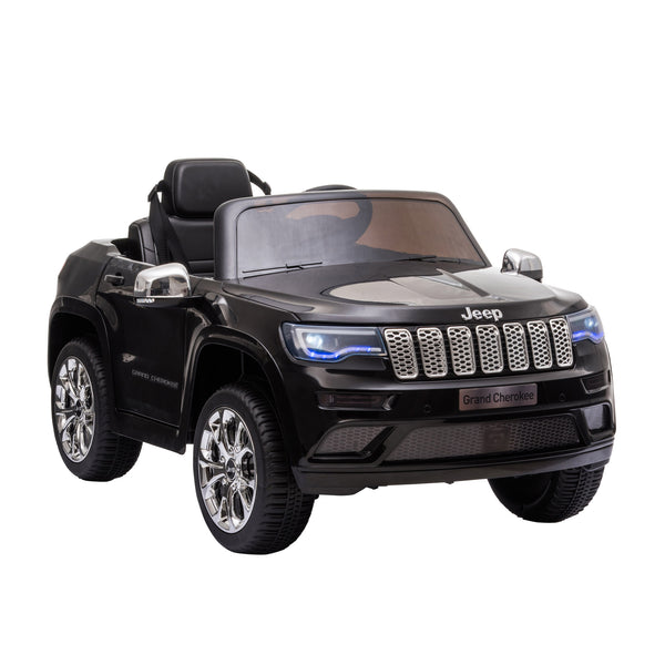 acquista Macchina Elettrica per Bambini 12V con Licenza Jeep Grand Cherokee Nera