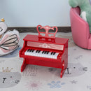 Mini Pianoforte Giocattolo per Bambini 25 Tasti in ABS  Rosso-2