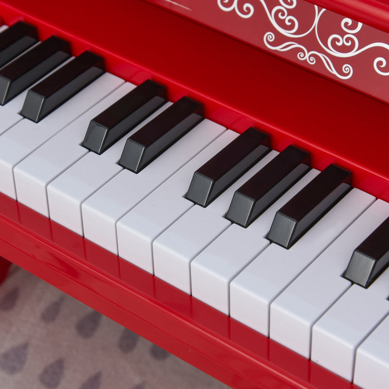 Mini Pianoforte Giocattolo per Bambini 25 Tasti in ABS  Rosso-8