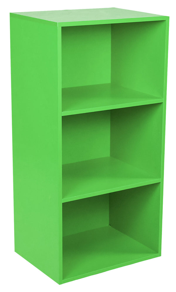 sconto Libreria Modulare 3 Ripiani 40x29,5x80 cm in Pannello Truciolare Verde