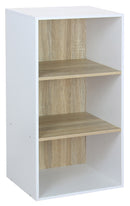 Libreria Modulare 40x29,5x80 cm in Legno Truciolare Bianco e Sonoma-1