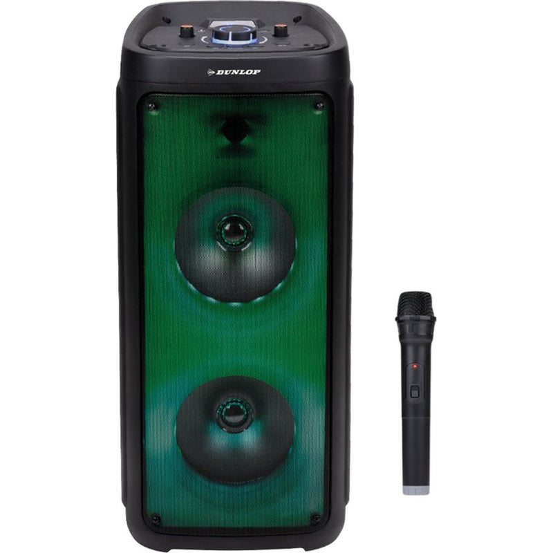 Altoparlante per Feste Dunlop Cassa Wireless Set Karaoke con Microfono e Luce -1