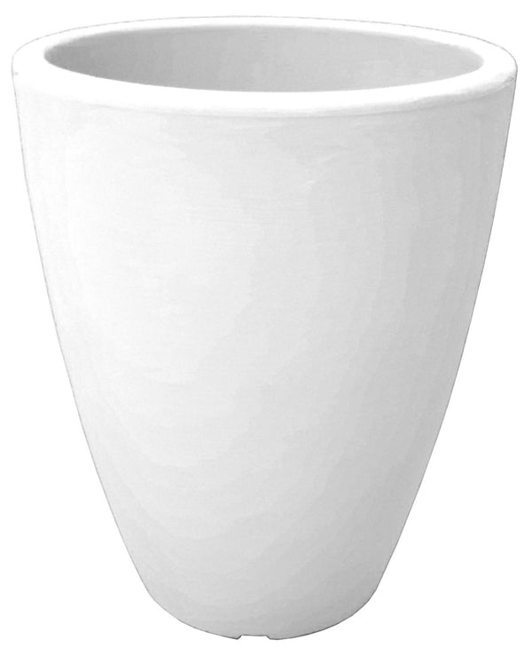 prezzo Vaso Tondo Ø30x38 cm in Resina Bauer Adone Bianco