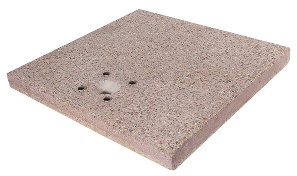 Base Quadrata 40x40x5 cm per Fontane con Ghiera Piccola in Cemento Belfer 42/BSE/2-1
