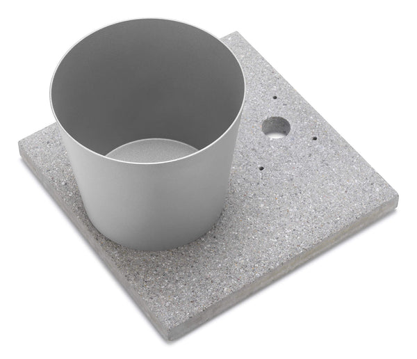 Base con Vaschetta per Fontane con Ghiera Grande 40x40x5 cm in Cemento Belfer 42/BSE/3 Alluminio online