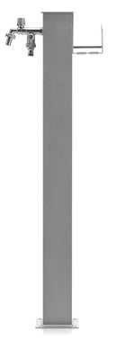 Fontana da Giardino con Doppio Rubinetto Belfer 42/QRR Alluminio-2