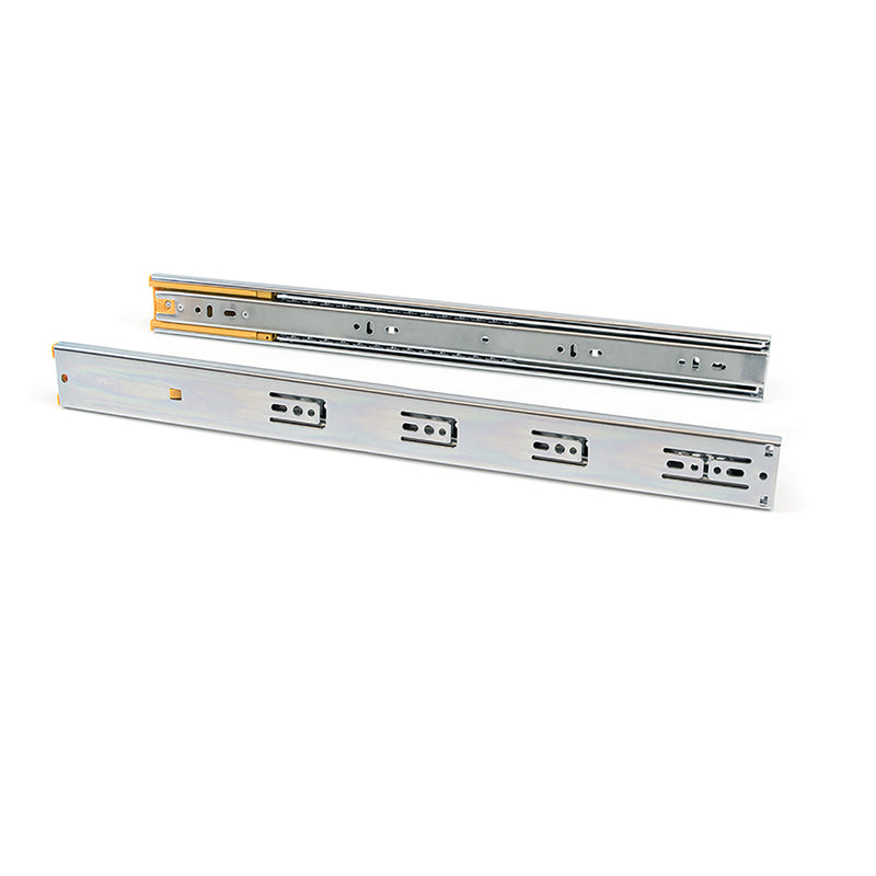 Guide a Sfere per Cassetti con Estrazione Totale e Chiusura Soft H45 mm L300 Bianco Acciaio Emuca-1