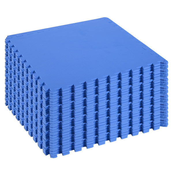 Tappeto Puzzle 32 Pezzi 63x63 cm in EVA Morbido Blu prezzo