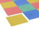 Tappeto Puzzle in EVA per Bambini Antiscivolo 16 Pezzi Multicolori 63.5x63.5x2 cm -5