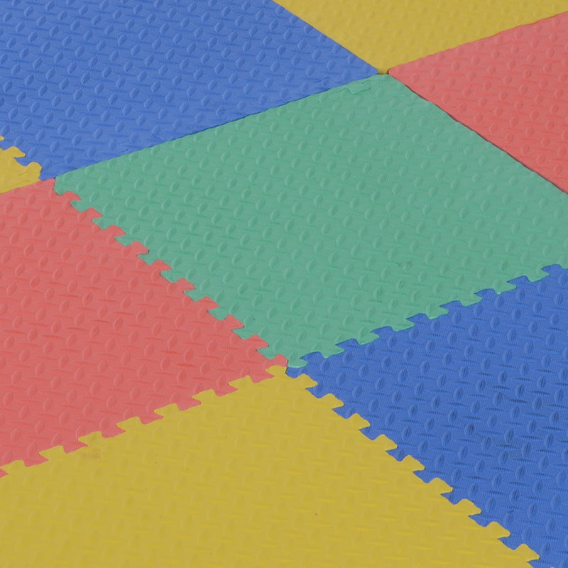Tappeto Puzzle in EVA per Bambini Antiscivolo 16 Pezzi Multicolori 63.5x63.5x2 cm -6