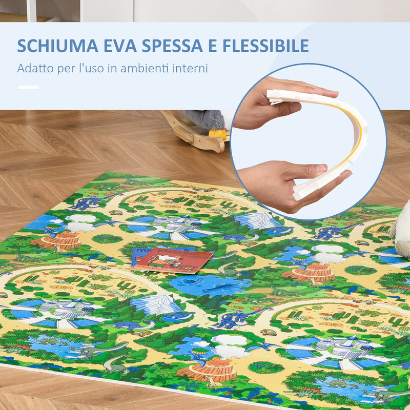 Tappeto Puzzle per Bambini 182,5x182,5 cm in EVA Fantasia-6