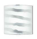 Applique Vetro Bianco decoro Zebrato Cromo Lampada Moderna E27 Ambiente 44/01100-1