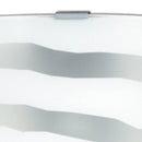Applique Vetro Bianco decoro Zebrato Cromo Lampada Moderna E27 Ambiente 44/01100-2