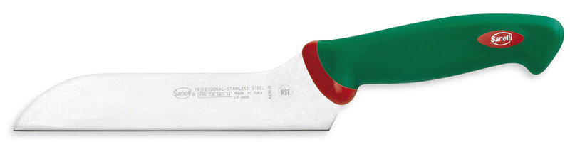 Coltello per Formaggio Zancato Lama 18 cm Manico Antiscivolo Sanelli Premana Verde/Rosso-1