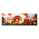Quadro dipinto fiori cm 50x150x4-1