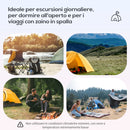 Tenda da Campeggio per 6 Persone 4,55x2,3x1,8m con Pali in Fibra di Vetro Grigia-7
