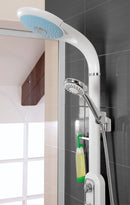 Colonna Doccia in Alluminio Bianco e Azzurro Moon-4