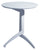 Tavolino Pieghevole da Salotto Ø53x63 cm in Legno Bianco