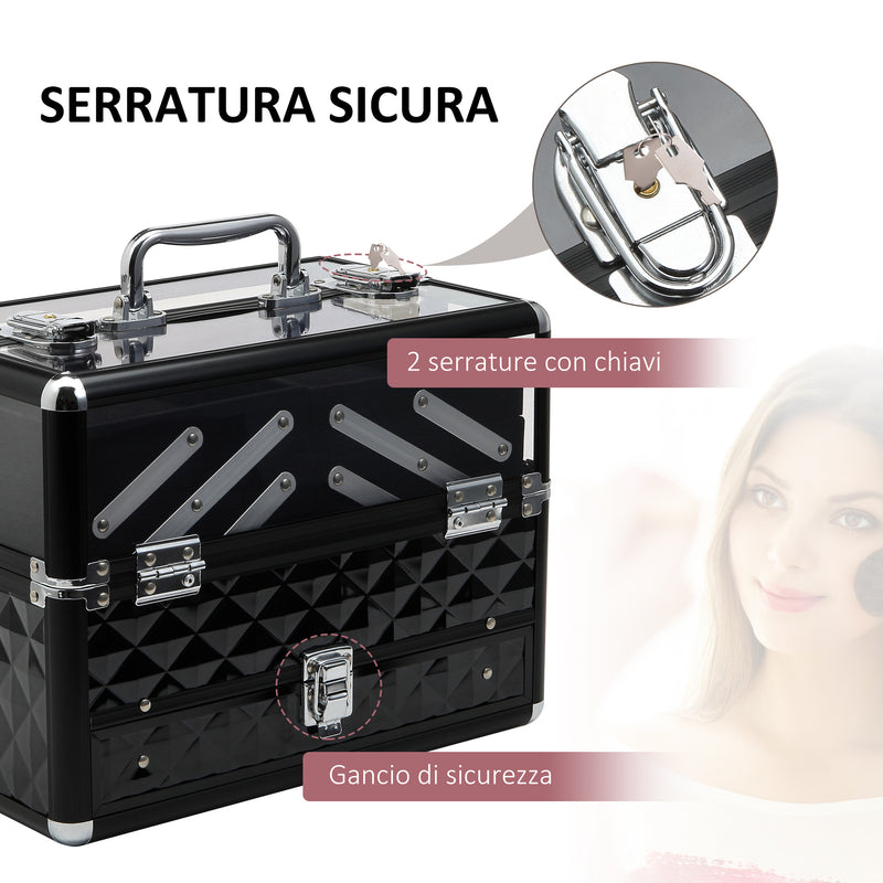 Valigetta per Estetista Make Up Trucchi 30x18,5x22 cm Beauty Nero –  acquista su Giordano Shop