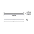 Barra Appendiabili per Armadio a Batteria 40,8-55,8 cm con LED Bianco Naturale e Sensore di Movimento Emuca Moka-5