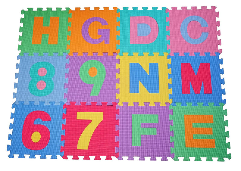 Tappeto Puzzle Gioco Bambini 36 Pezzi - 26 Lettere dell'Alfabeto e Numeri da 0-9 -7