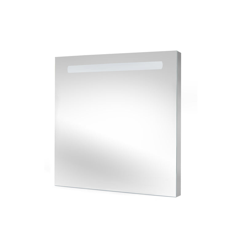 Specchio da Bagno Pegasus con Illuminazione Led Frontale Imballo 1 Pezzo Alluminio e Vetro Emuca-1