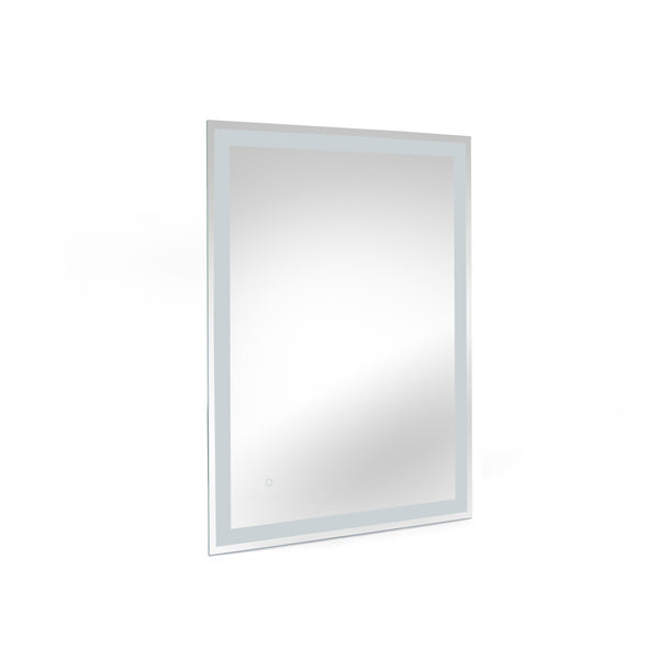 prezzo Specchio da Bagno Hercules con Illuminazione Led Frontale e Decorativa Alluminio e Vetro Emuca