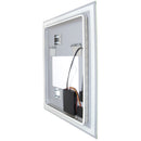 Specchio da Bagno Hercules con Illuminazione Led Frontale e Decorativa Alluminio e Vetro Emuca-9