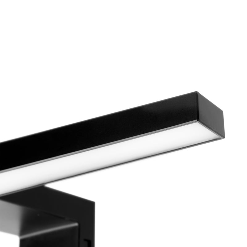 Emuca - Faretto LED per specchio da bagno, IP44, 280 mm, Tecnoplastica,  Verniciato nero : : Illuminazione