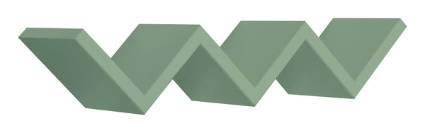 Mensola da Parete Libreria Zigzag 56x15,5 cm in Fibra di Legno Saetta Verde Acqua Marina sconto