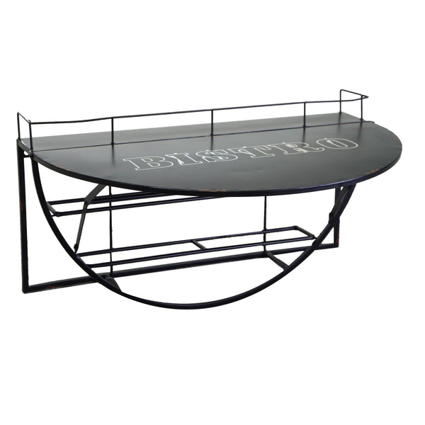 online Tavolino da Parete con Mensola 70x47xh40 cm in Ferro Nero