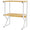 Scaffale da Scrivania Multiuso 3 Ripiani 54x37x69 cm per Stampante Ufficio in MDF Legno e Bianco