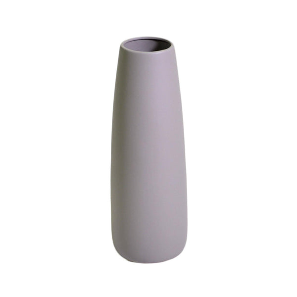 Vaso ceramica bombato tortora cm Ø16xh44,5 sconto