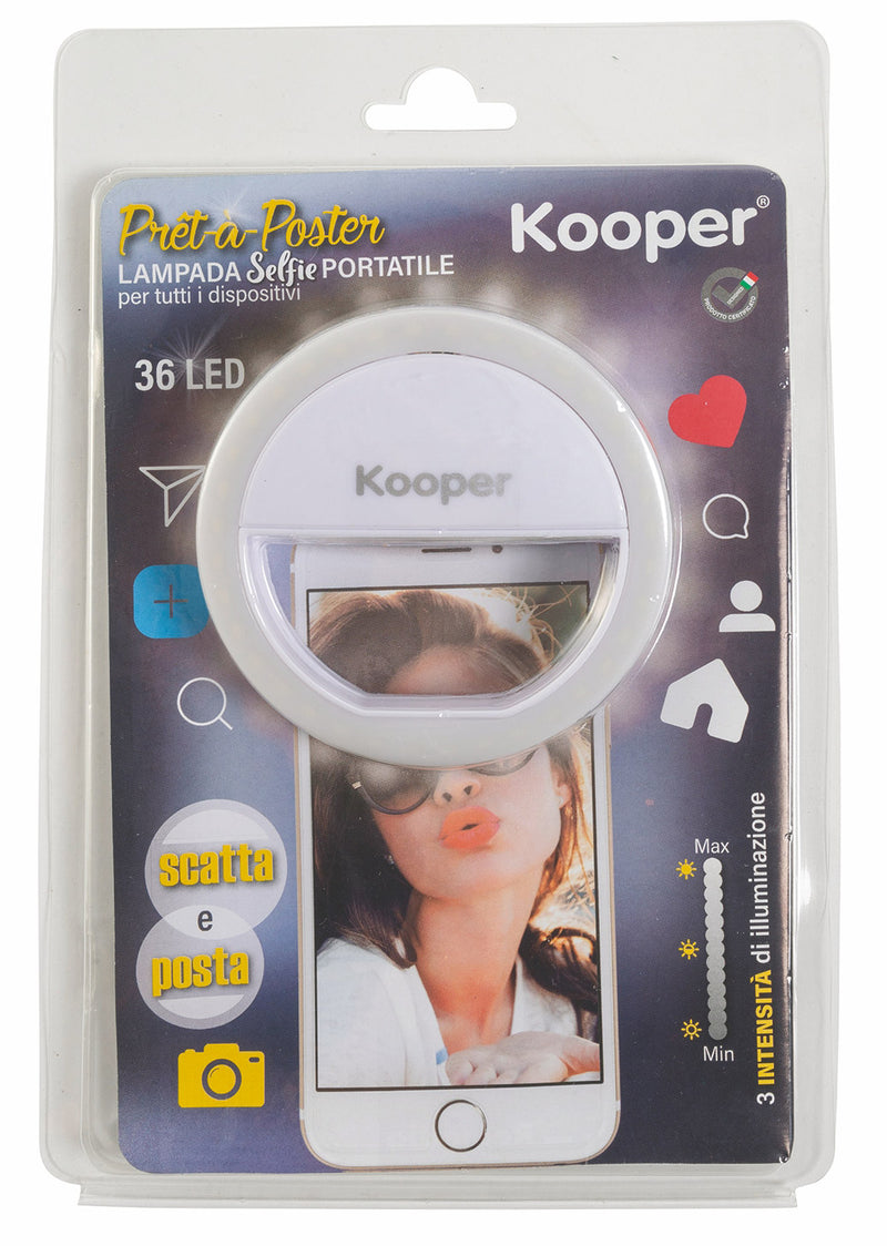 Lampada a LED Portatile per Selfie Tik Tok  Kooper Ring Light –  acquista su Giordano Shop