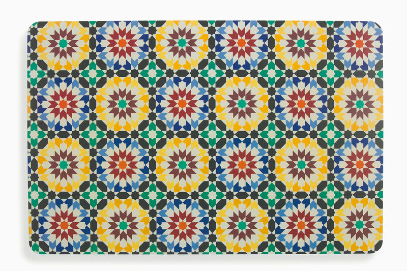 Set 6 Tovagliette 43x28 cm in Plastica Villa d'Este Home Tivoli Marrakech Multicolor-1