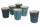 Set 6 Bicchieri Acqua in Ceramica 350 ml VdE Tivoli 1996 Baita Acqua
