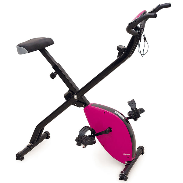 acquista Cyclette Magnetica Pieghevole con Display Kooper  Nero e Fucsia