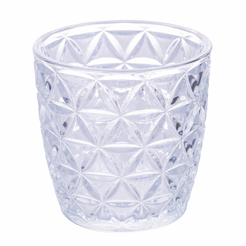Set 6 Bicchieri Acqua in Vetro 300 ml Villa d'Este Home Tivoli Geometrie Clear-3