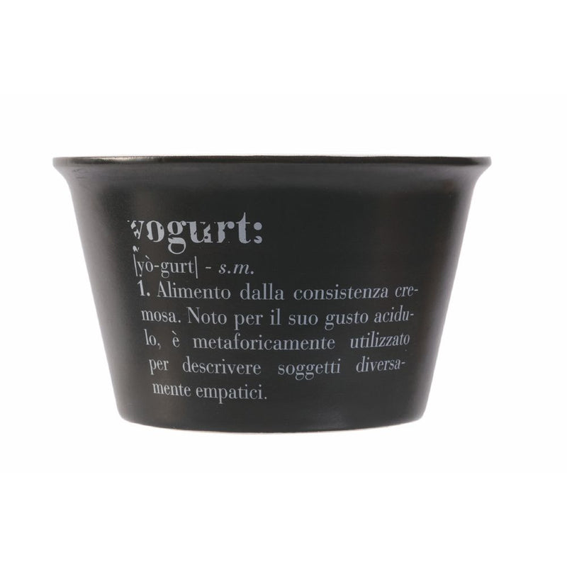 Tazza Bowl per Yogurt e Cereali 550 ml in Gres Villa D’este Home Tivoli Nero e Bianco-3