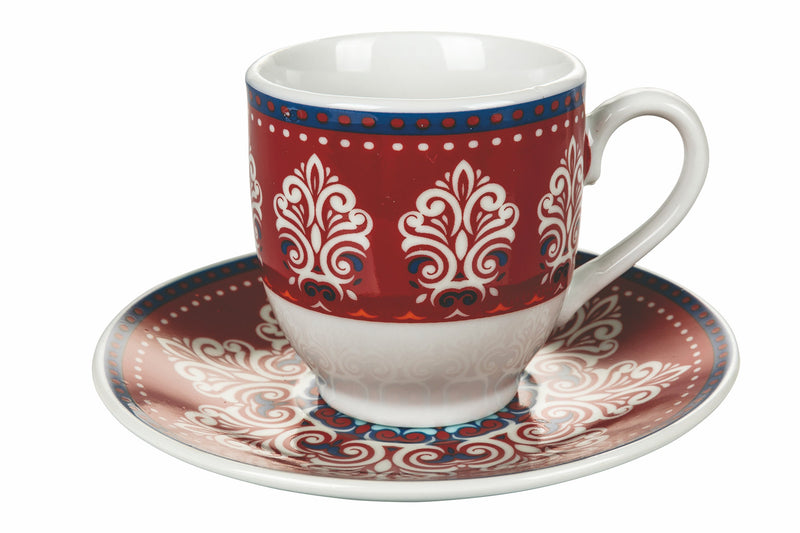 Set 6 Tazzine Caffè con Piattino in Porcellana VdE Tivoli 1996 Shiraz –  acquista su Giordano Shop