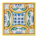 Set 4 Sottopentola 16x16x1 cm  in Ceramica VdE Tivoli 1996 Le Riggiole-3