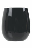 Set 6 Bicchieri Acqua in In Vetro 370 ml Villa d'Este Home Tivoli Happy Hour Shiny Black-3