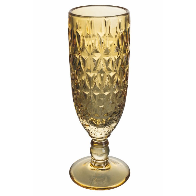 Set 6 Bicchieri da Champagne Geometrie in Vetro VdE Tivoli 1996 6 Colori Differenti-4