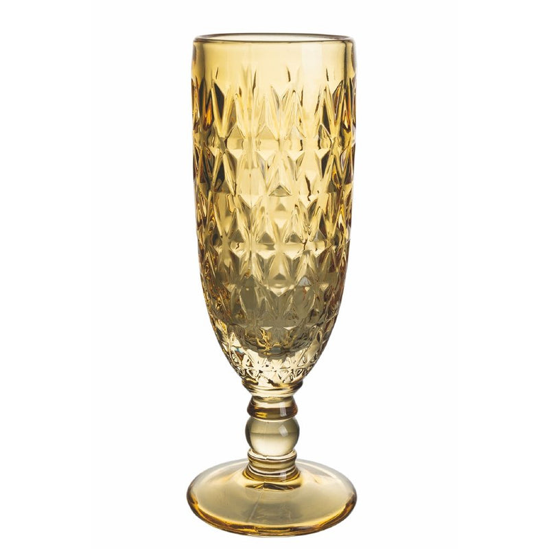 Set 6 Bicchieri da Champagne Geometrie in Vetro VdE Tivoli 1996 6 Colori Differenti-10
